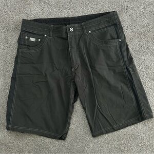kuhl men’s gray carbon 10” radikl shorts - size 36
